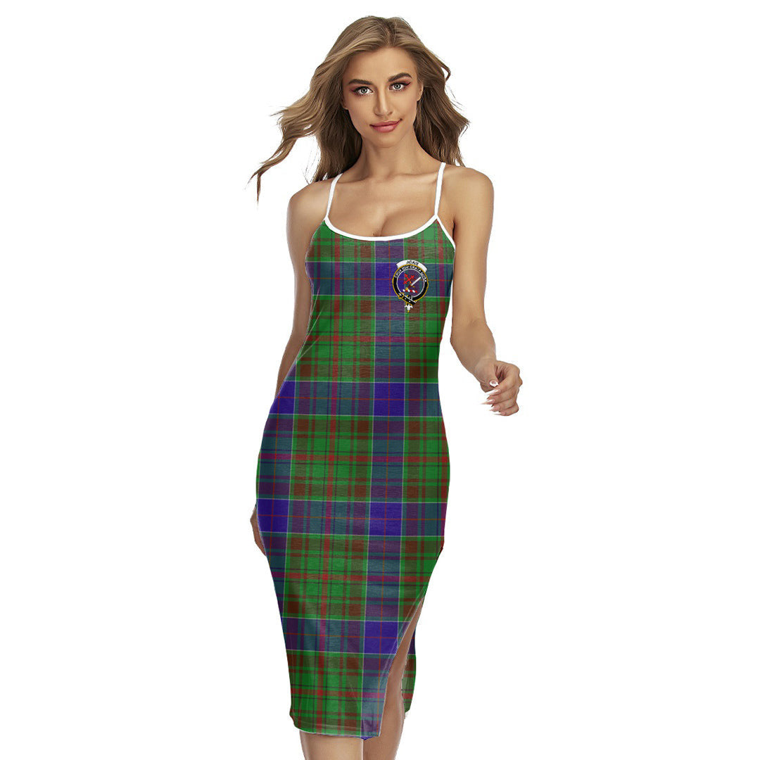 Adam Tartan Crest Back Cross Cami Dress