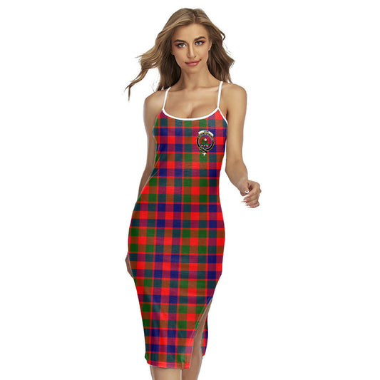 Gow Modern Tartan Crest Back Cross Cami Dress