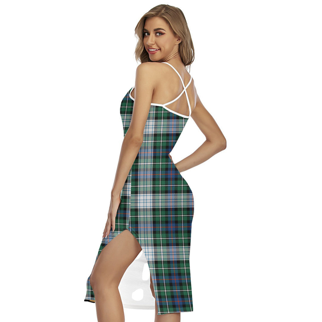 MacKenzie Dress Ancient Tartan Crest Back Cross Cami Dress