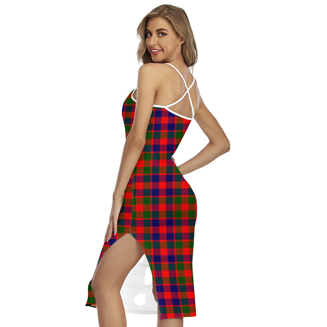 Gow Modern Tartan Crest Back Cross Cami Dress