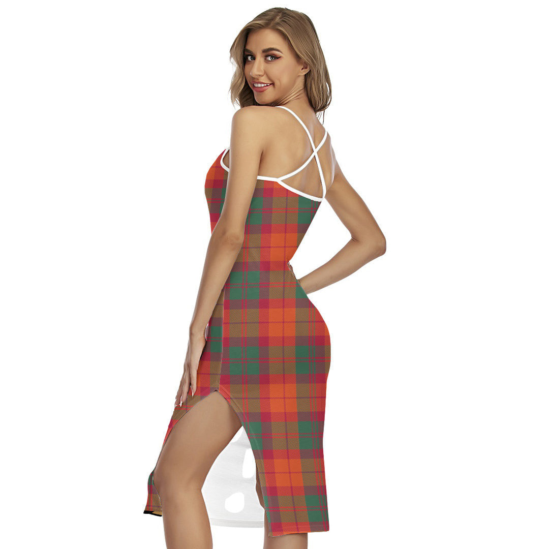 MacNab Ancient Tartan Crest Back Cross Cami Dress