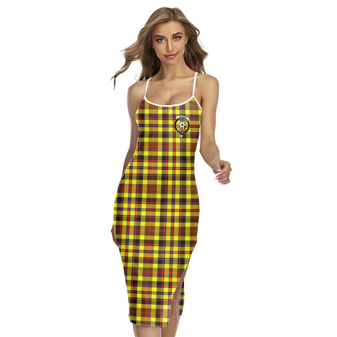 Jardine Tartan Crest Back Cross Cami Dress