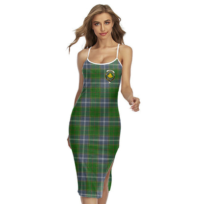 Pringle Tartan Crest Back Cross Cami Dress