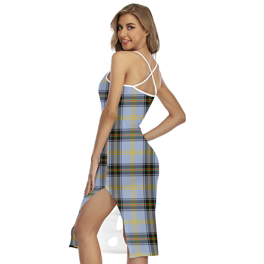 Bell of the Borders Tartan Crest Back Cross Cami Dress