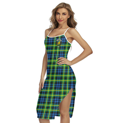 Campbell of Breadalbane Ancient Tartan Crest Back Cross Cami Dress