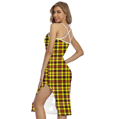 Jardine Tartan Crest Back Cross Cami Dress