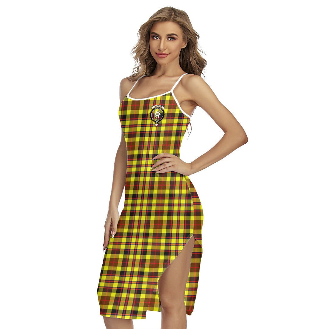 Jardine Tartan Crest Back Cross Cami Dress