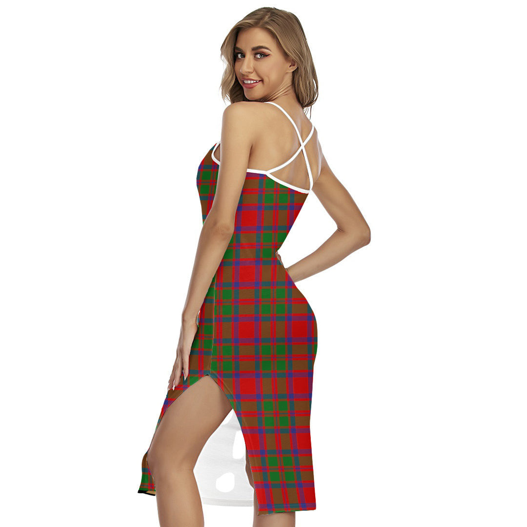 MacKintosh Modern Tartan Crest Back Cross Cami Dress