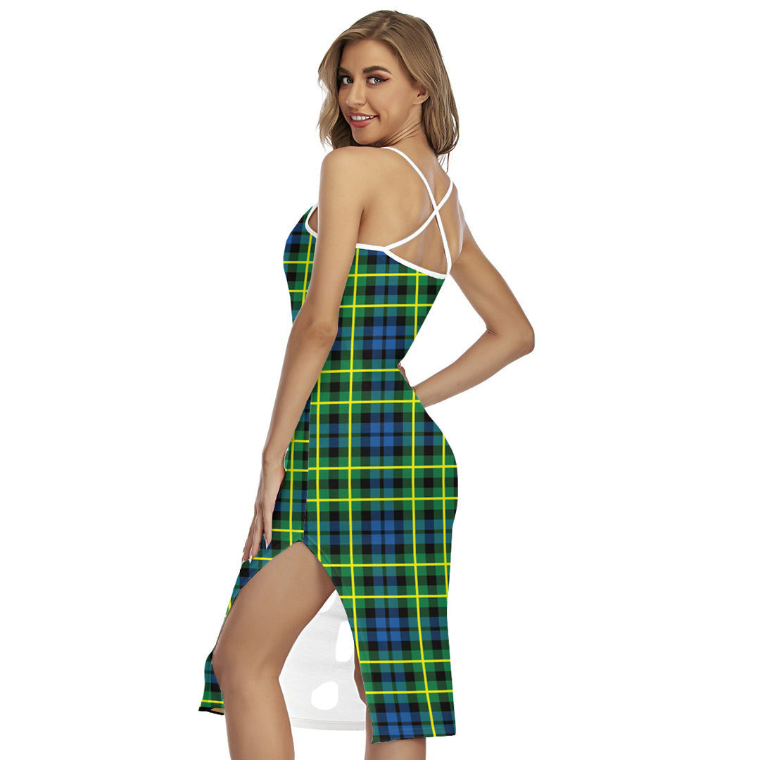 Campbell of Breadalbane Ancient Tartan Crest Back Cross Cami Dress