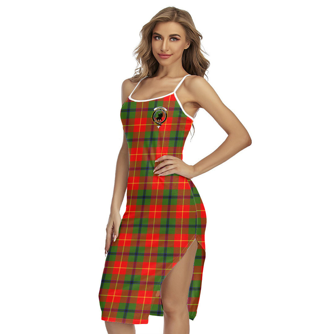 Turnbull Dress Tartan Crest Back Cross Cami Dress