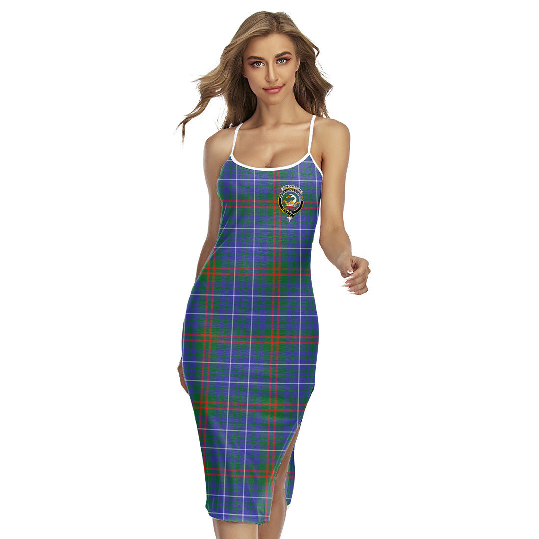 Edmonstone Tartan Crest Back Cross Cami Dress