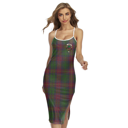 Cairns Tartan Crest Back Cross Cami Dress