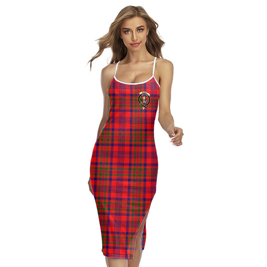 Murray of Tulloch Modern Tartan Crest Back Cross Cami Dress