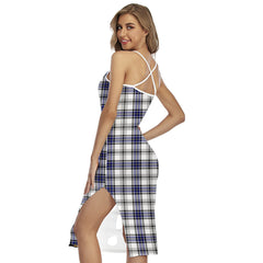 Hannay Modern Tartan Crest Back Cross Cami Dress