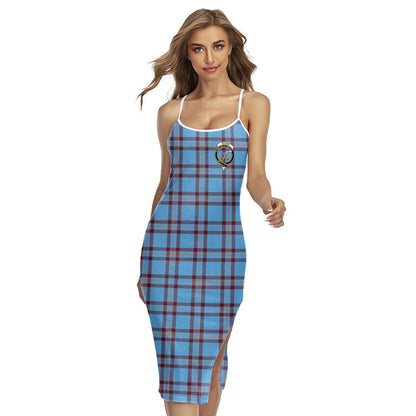 Elliot Ancient Tartan Crest Back Cross Cami Dress