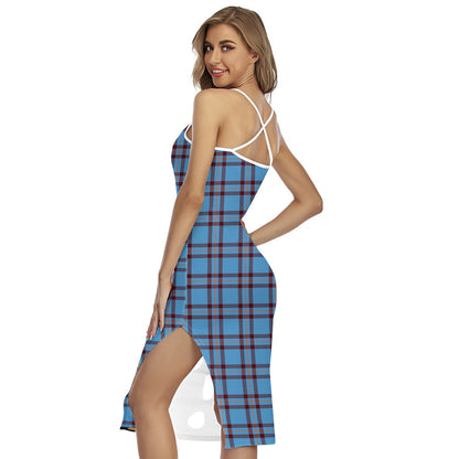 Elliot Ancient Tartan Crest Back Cross Cami Dress