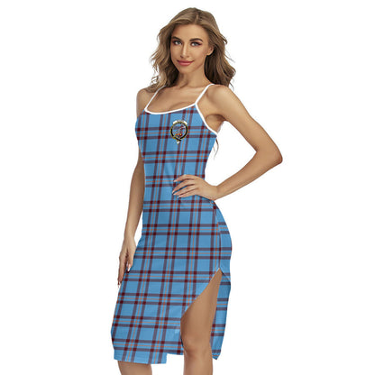 Elliot Ancient Tartan Crest Back Cross Cami Dress