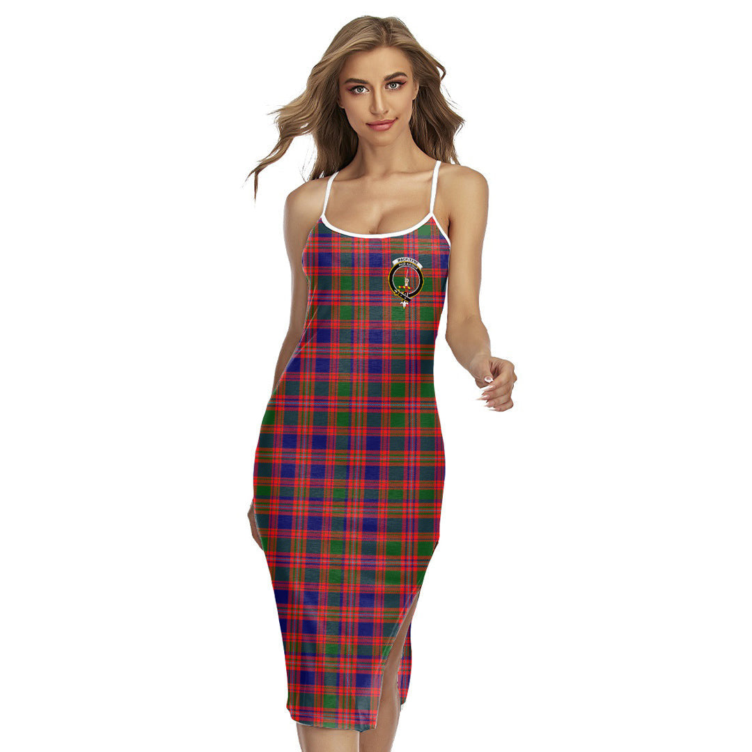 MacIntyre Modern Tartan Crest Back Cross Cami Dress