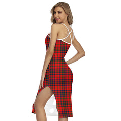 Matheson Modern Tartan Crest Back Cross Cami Dress
