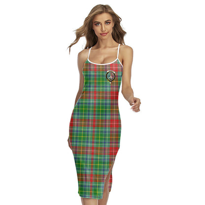 Muirhead Tartan Crest Back Cross Cami Dress