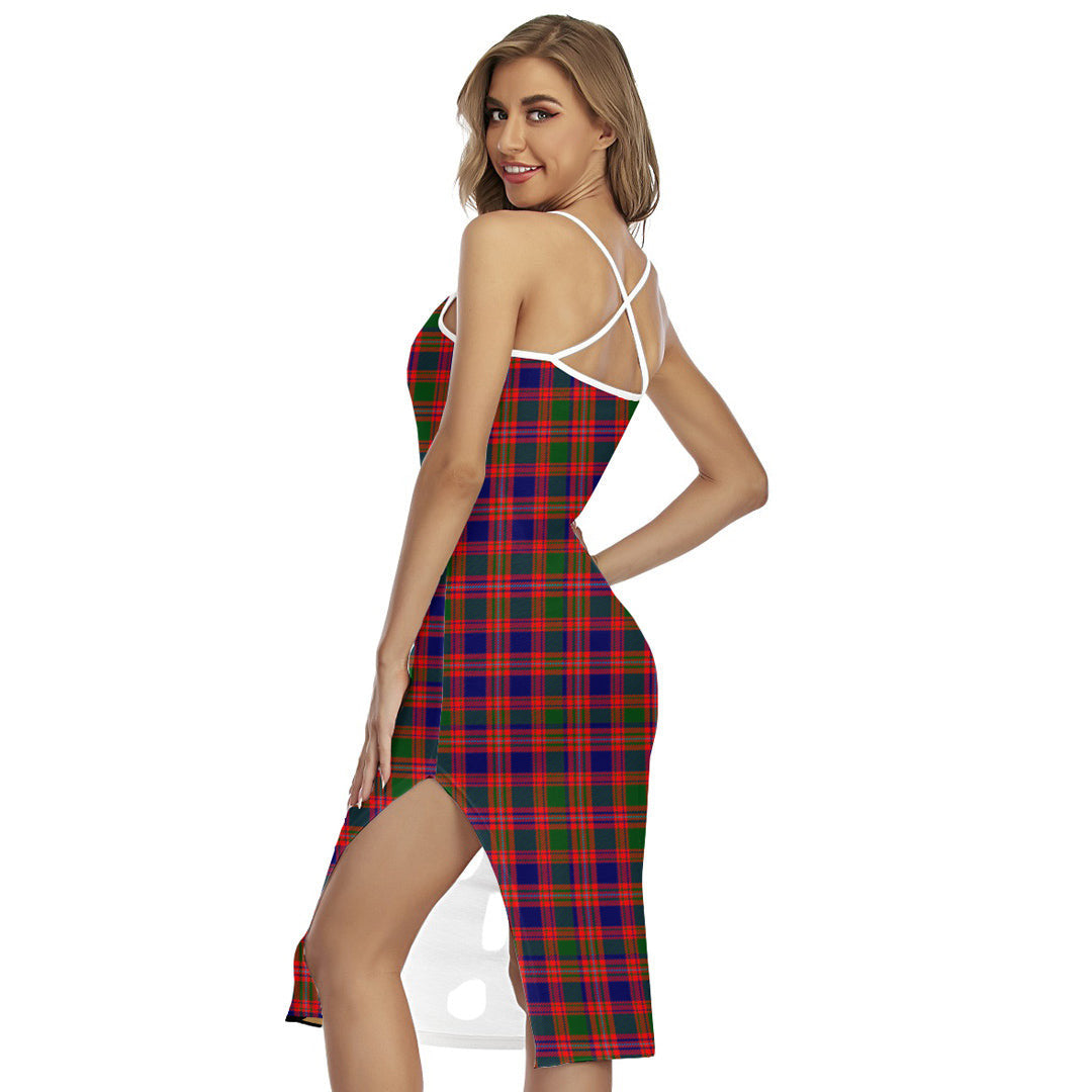 MacIntyre Modern Tartan Crest Back Cross Cami Dress