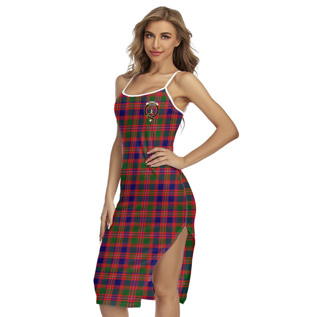 MacIntyre Modern Tartan Crest Back Cross Cami Dress