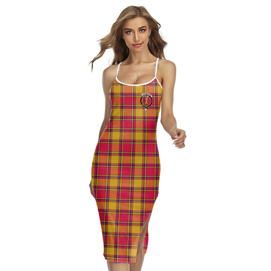 Scrymgeour Tartan Crest Back Cross Cami Dress