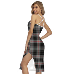 Moffat Modern Tartan Crest Back Cross Cami Dress
