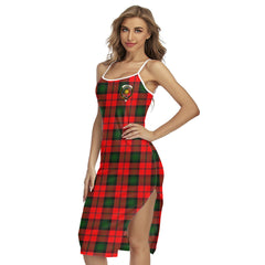 Kerr Modern Tartan Crest Back Cross Cami Dress