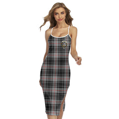 Moffat Modern Tartan Crest Back Cross Cami Dress