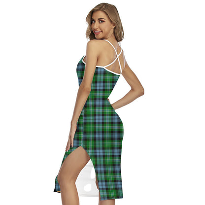 Arbuthnot Ancient Tartan Crest Back Cross Cami Dress