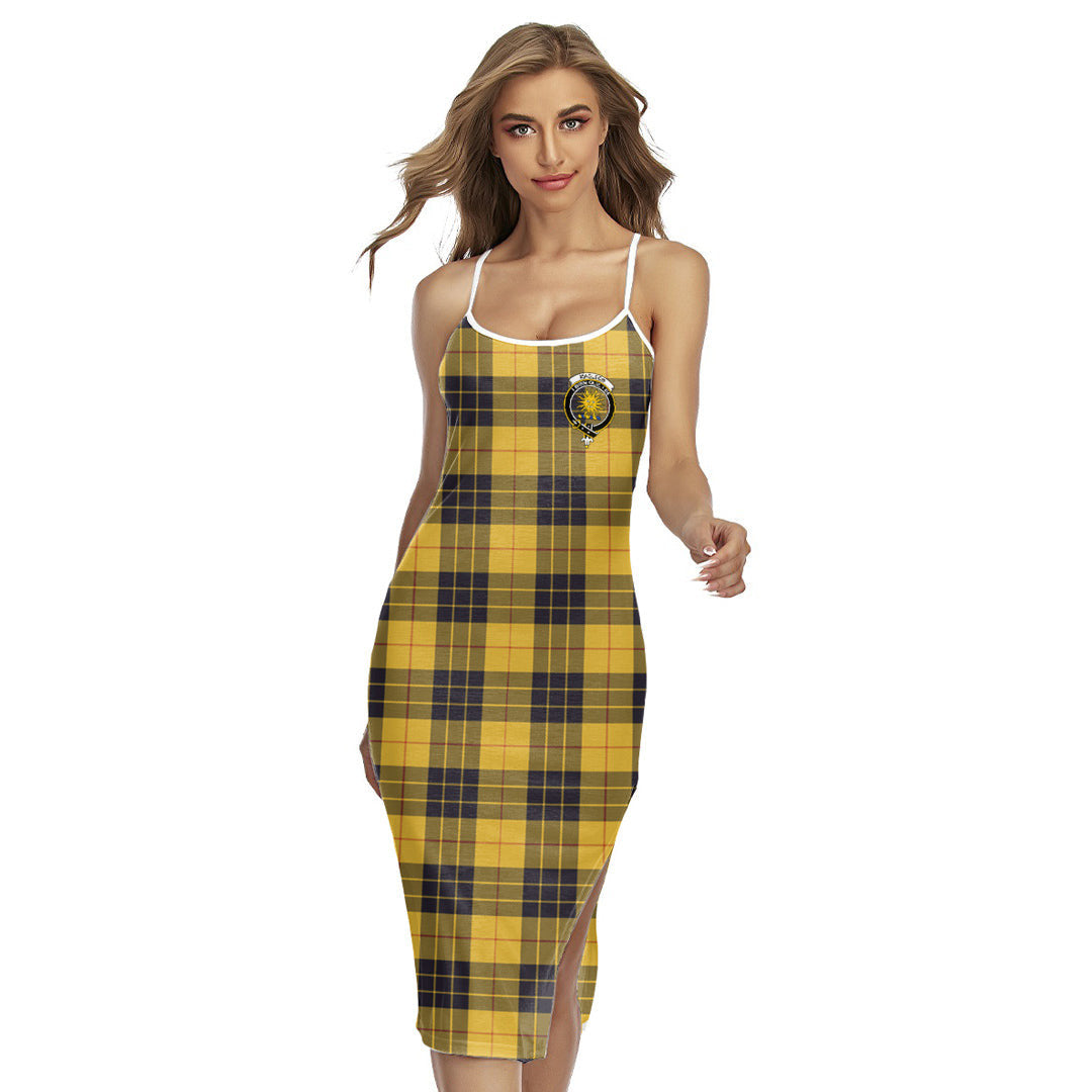 MacLeod of Lewis Ancient Tartan Crest Back Cross Cami Dress