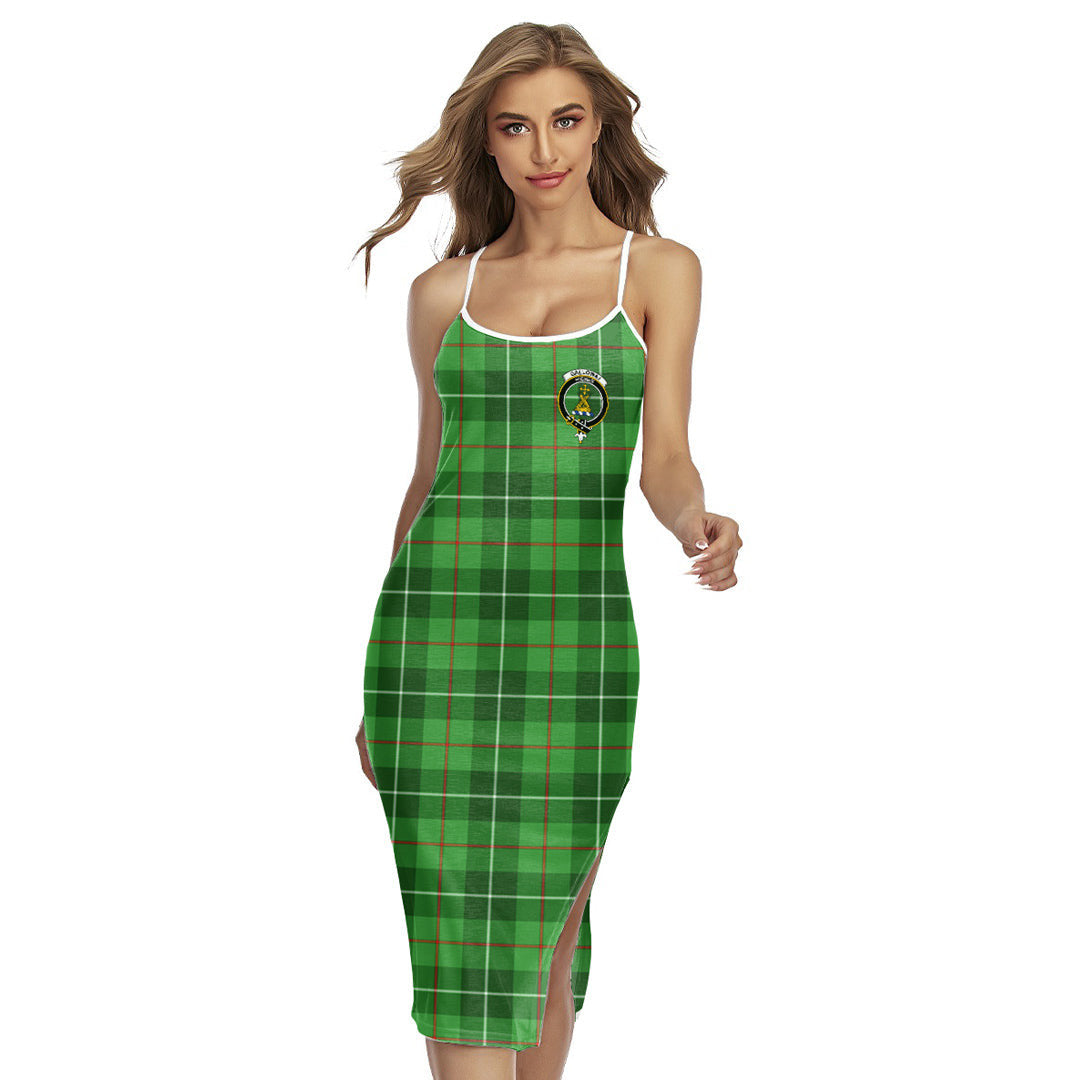Galloway District Tartan Crest Back Cross Cami Dress