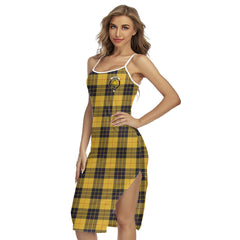MacLeod of Lewis Ancient Tartan Crest Back Cross Cami Dress