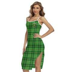 Galloway District Tartan Crest Back Cross Cami Dress