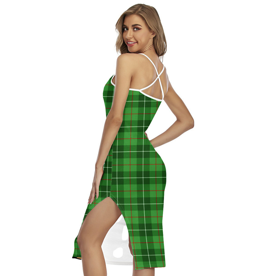 Galloway District Tartan Crest Back Cross Cami Dress