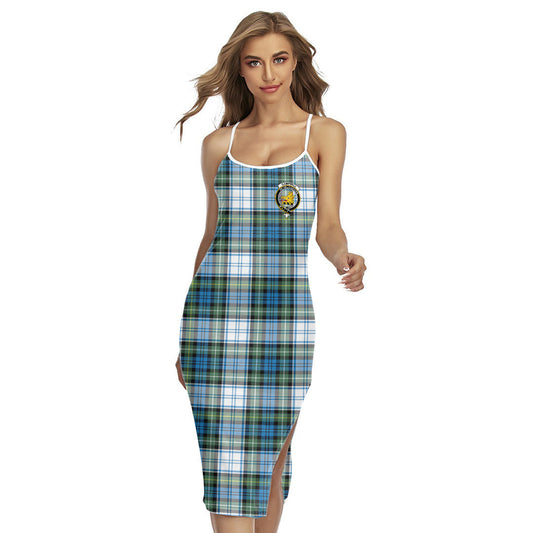 Campbell Dress Ancient Tartan Crest Back Cross Cami Dress