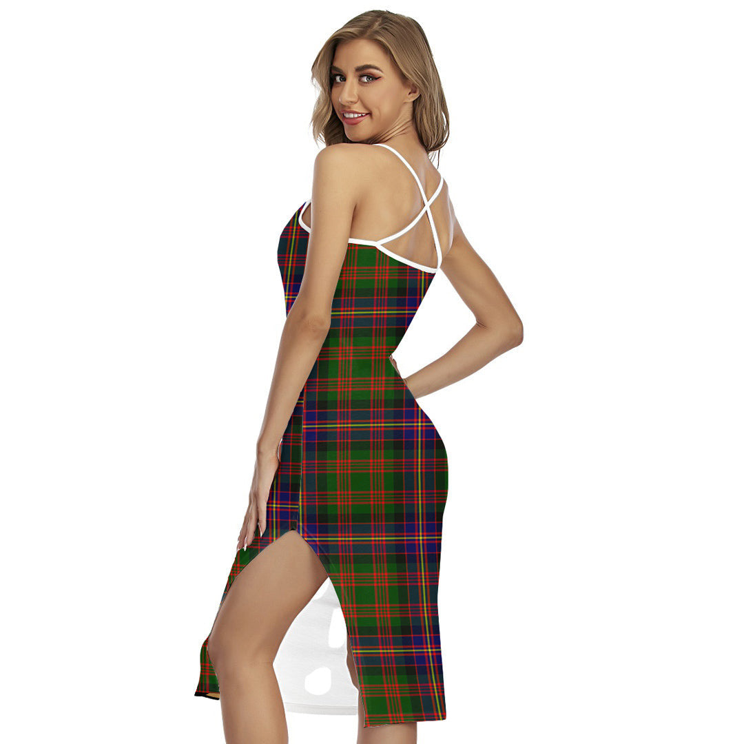 Cochrane Modern Tartan Crest Back Cross Cami Dress