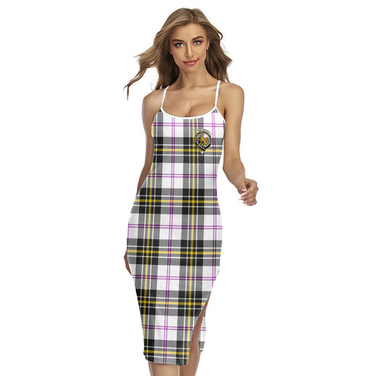 MacPherson Dress Modern Tartan Crest Back Cross Cami Dress