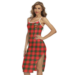 MacFie Tartan Crest Back Cross Cami Dress