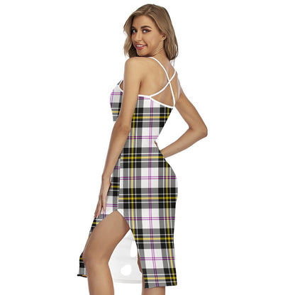 MacPherson Dress Modern Tartan Crest Back Cross Cami Dress