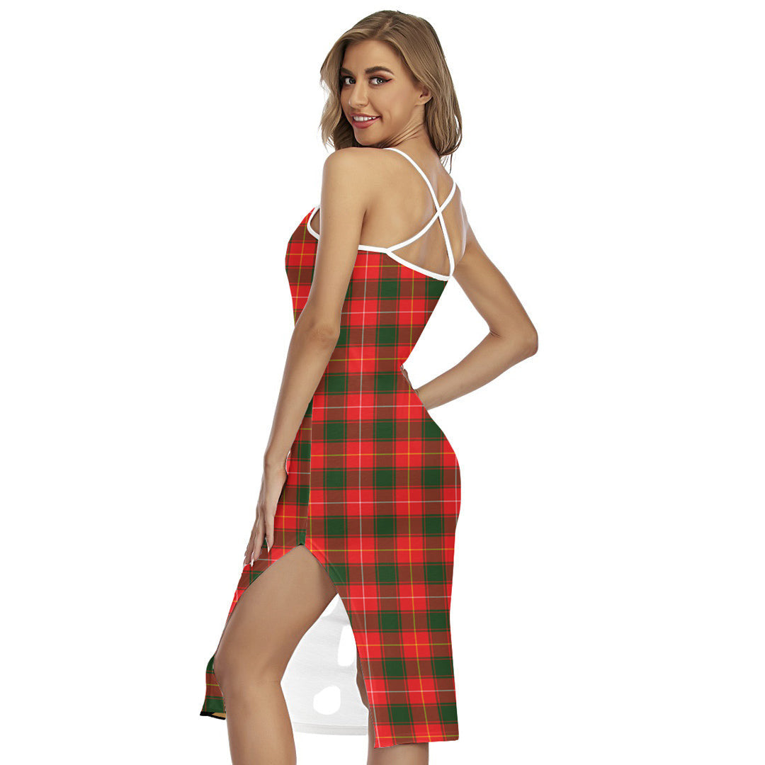 MacFie Tartan Crest Back Cross Cami Dress