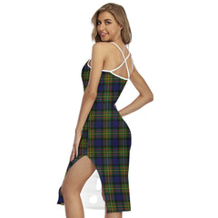 MacLaren Modern Tartan Crest Back Cross Cami Dress