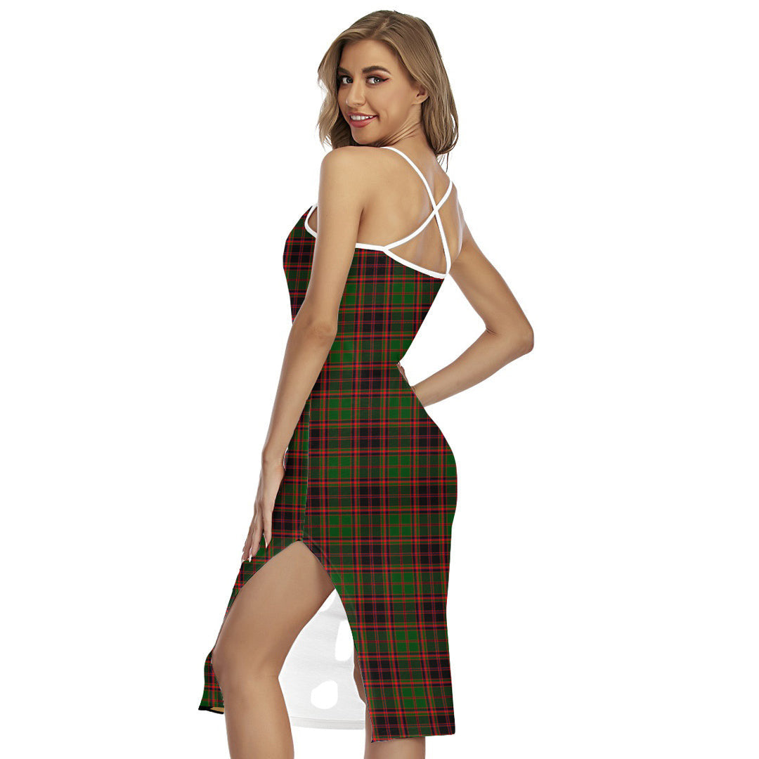 Buchan Modern Tartan Crest Back Cross Cami Dress