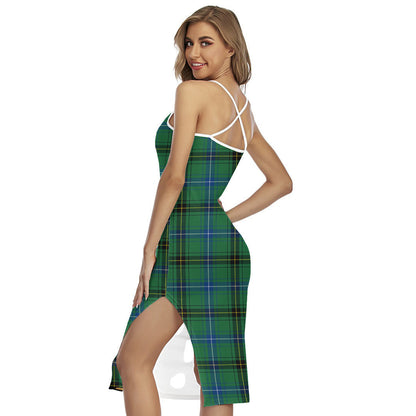 Henderson Ancient Tartan Crest Back Cross Cami Dress