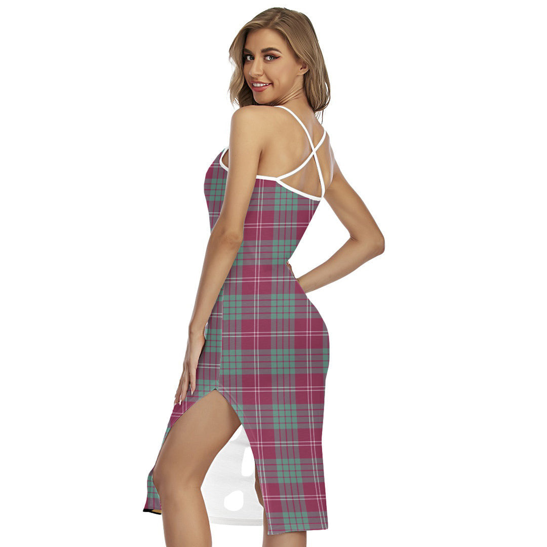 Crawford Ancient Tartan Crest Back Cross Cami Dress