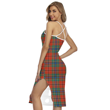 MacLean of Duart Ancient Tartan Crest Back Cross Cami Dress