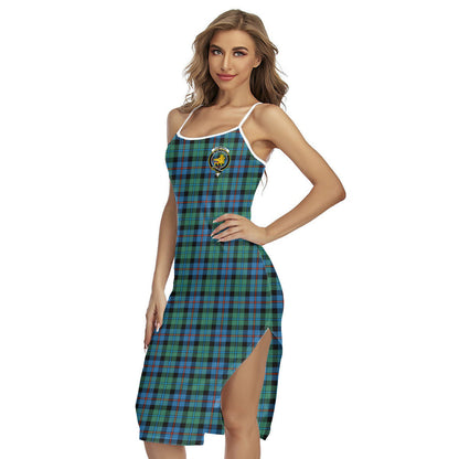 Campbell of Cawdor Ancient Tartan Crest Back Cross Cami Dress