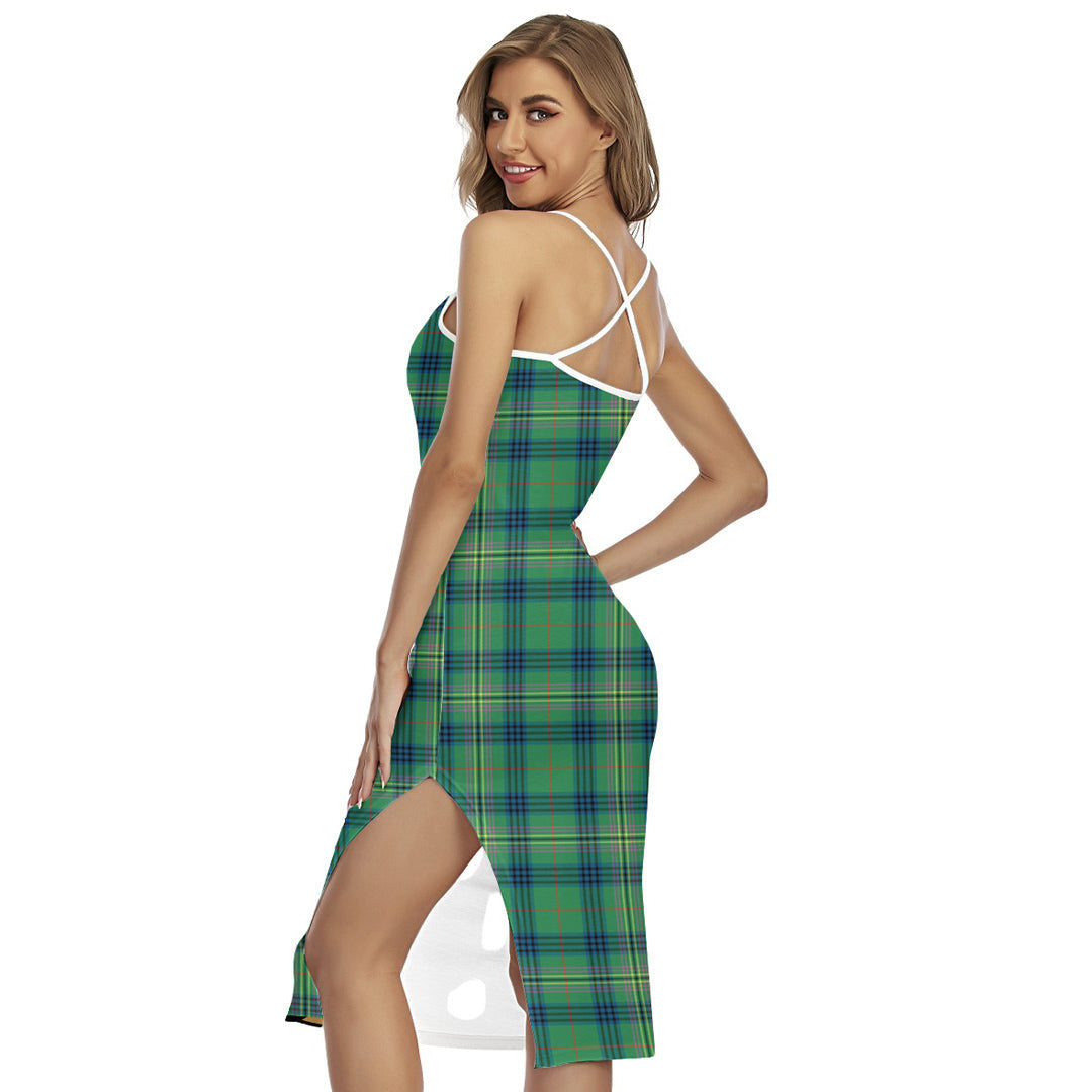 Kennedy Ancient Tartan Crest Back Cross Cami Dress