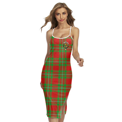 MacGregor Modern Tartan Crest Back Cross Cami Dress